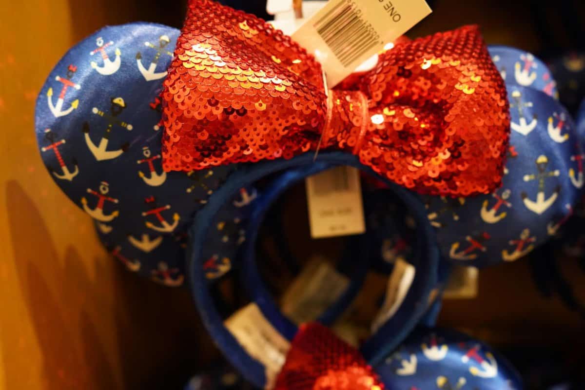 Minnie Mouse Anchors Disney Cruise Line Ears Headband