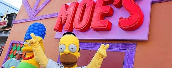 Simpsons Fast Food Krusty Burger, Moe's Tavern open at Universal Orlando, where Simpsons ...