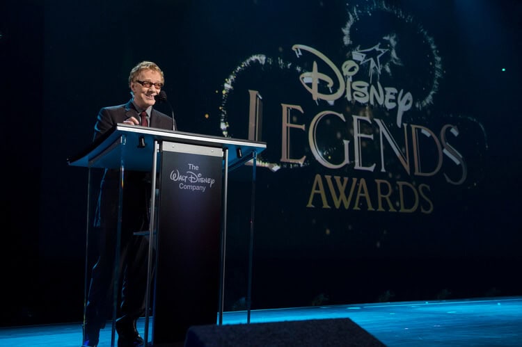 Danny Elfman at D23 with Mickey mouse