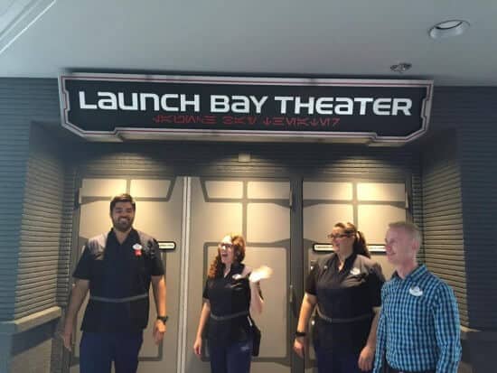 star wars launch bay theater cast members