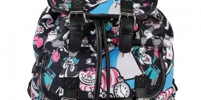 disney alice in wonderland floral mini backpack