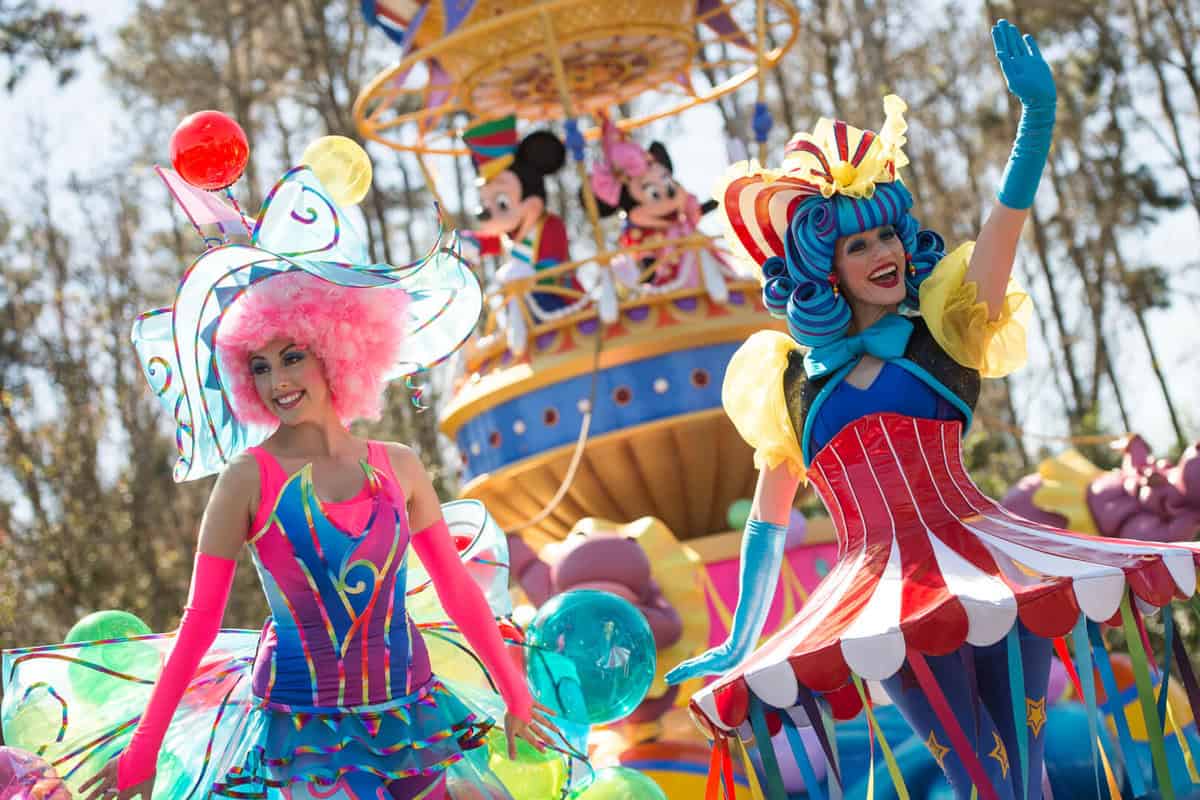 Festival of Fantasy Parade at the Magic Kingdom at Disney World.