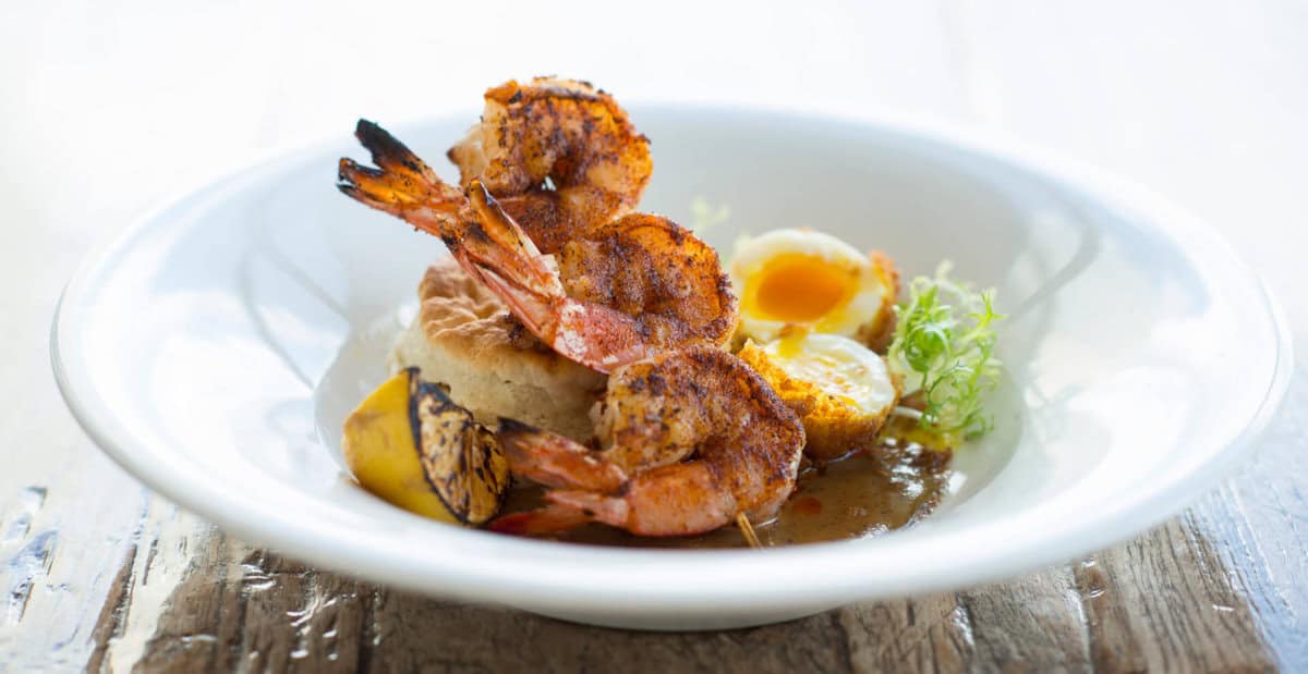 A plate full of food