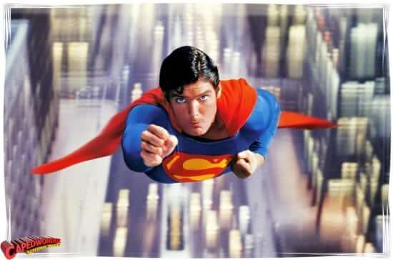 Superman flying