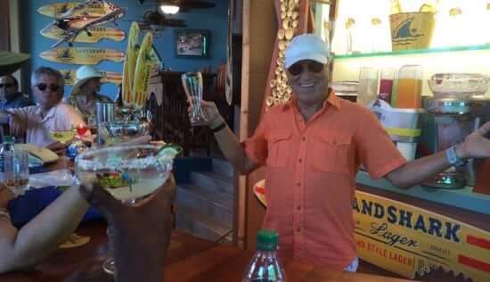 Jimmy Buffet mixing Drinks