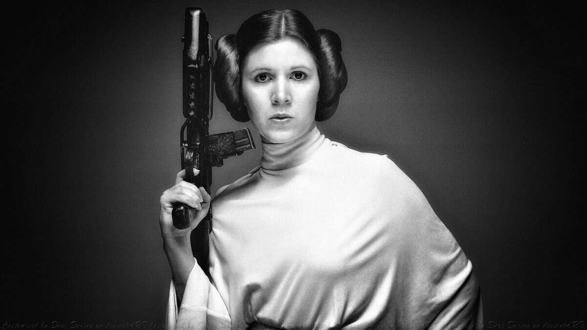 Carrie Fisher as Princess Leia