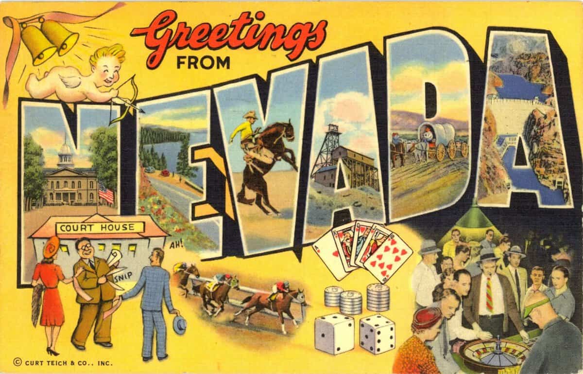 a nevada post card