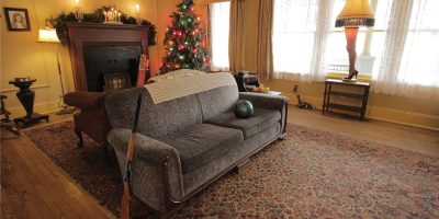 Christmas story house living room