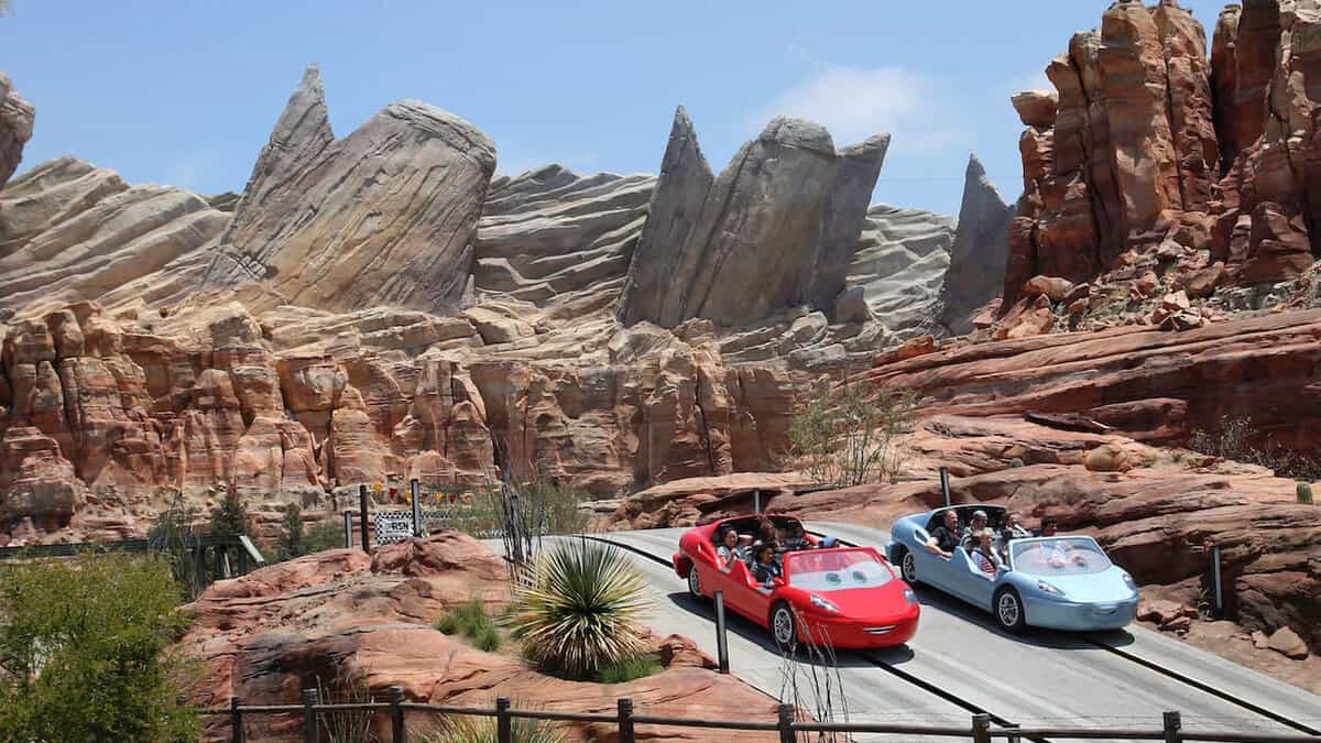 A close up of a cars land