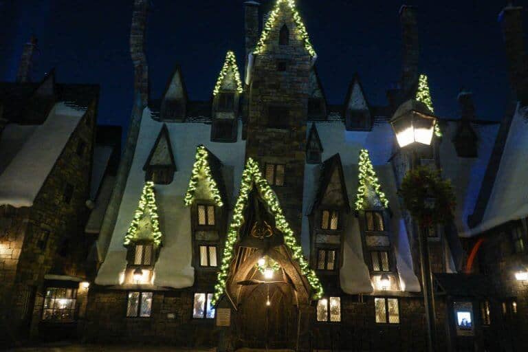 Universal Harry Potter Christmas lights