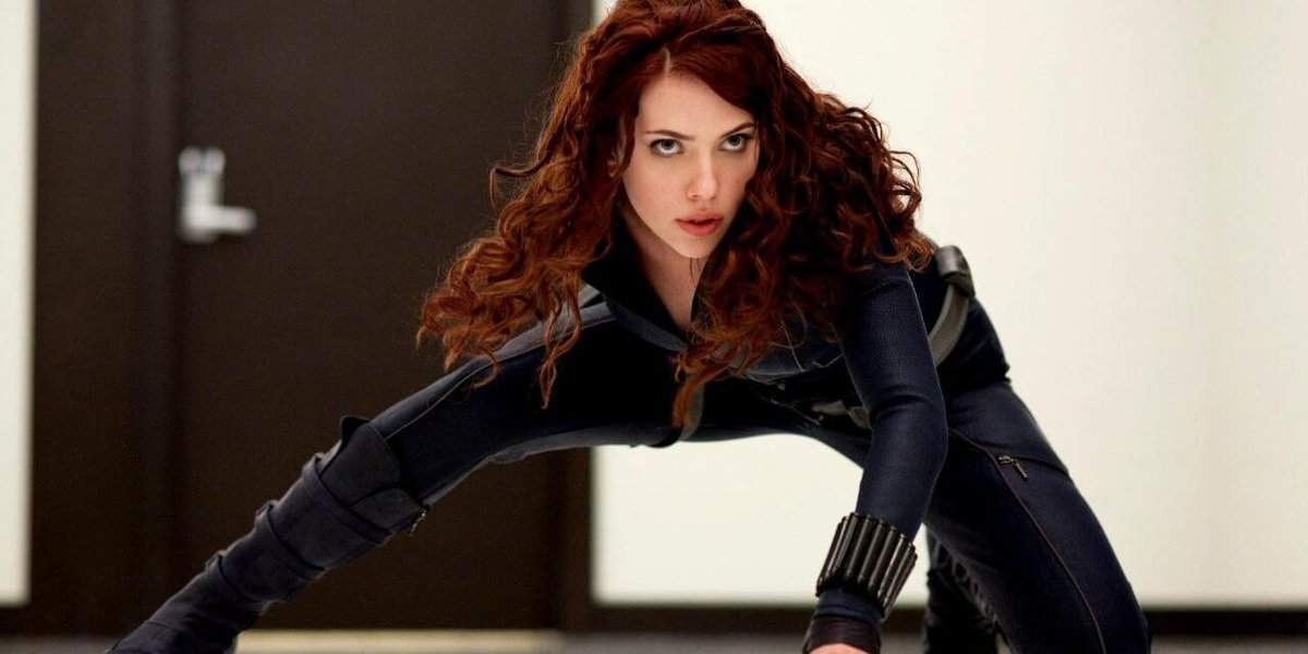 Scarlett Johansson wearing a costume