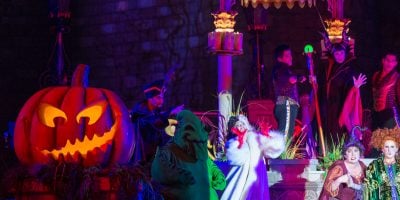 The "Hocus Pocus Villain Spelltacular," show during Mickey's Not-So-Scary Halloween Party at Magic Kingdom Park
