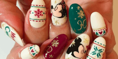 Disney Holiday Nail Art