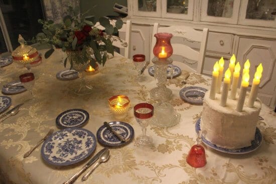 A table topped with plates of food