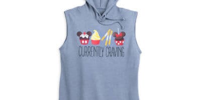 A blue sleeveless hoodie