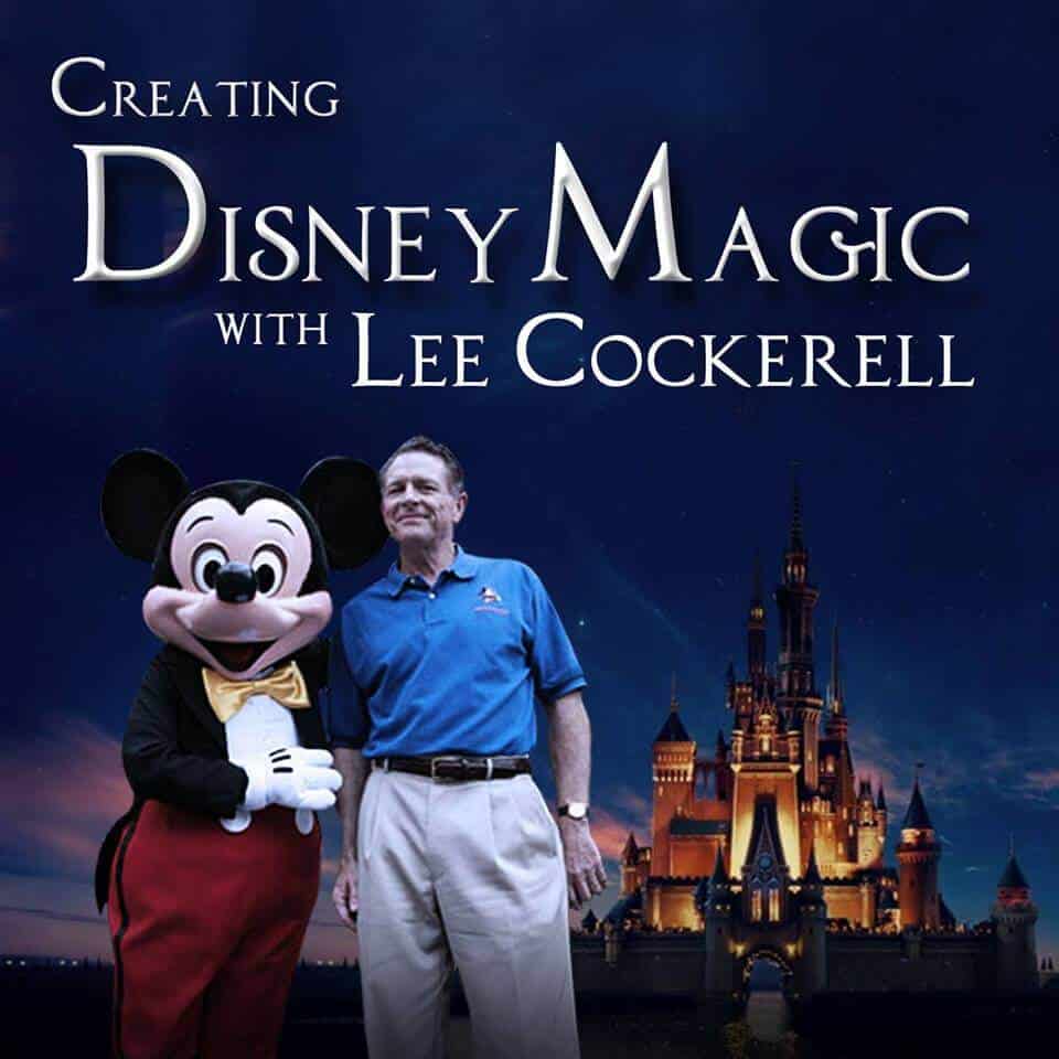 Mickey Mouse with Lee Cockerell and castle in the background. 