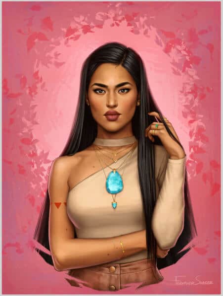 A Chilean artist created modern version of Disney Princesses and they're all enchanting