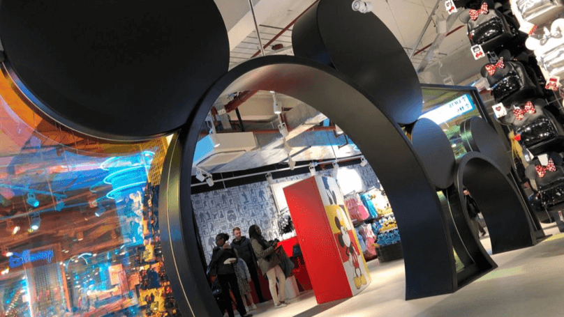 Huge Mickey Mouse Decorations at Primark Cafe