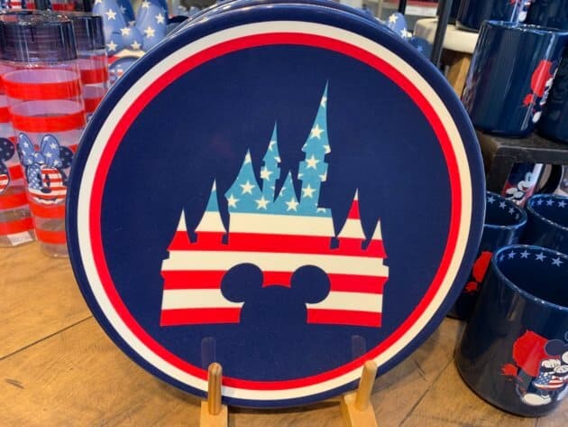 Mickey Mouse and Fantasyland Castle Americana Dinner Plate