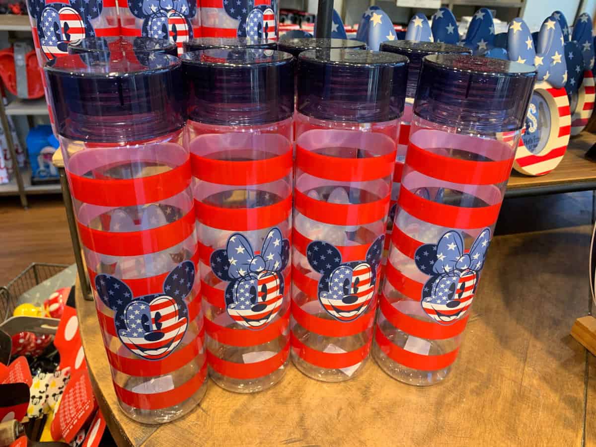 4th of July Disney collection of water bottles