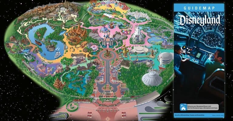 Disneyland guide map