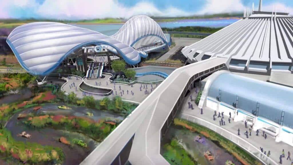 Tron´s attraction drawing