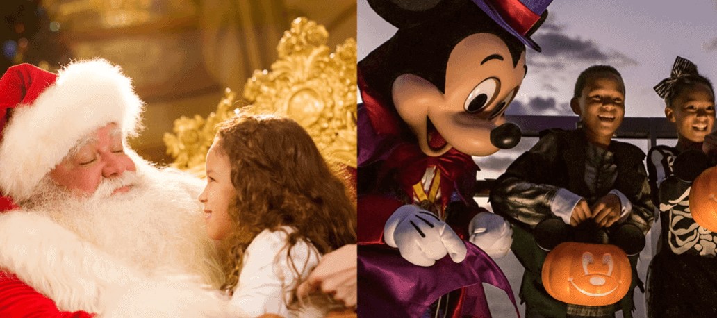 Disney Cruise Line itineraries Halloween and Christmas