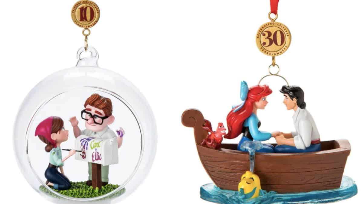 Disney-inspired Christmas tree ornaments