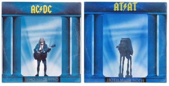 Star Wars album covers AT/AT