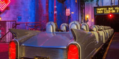 Rock n Roller Coaster limo, about to take off.