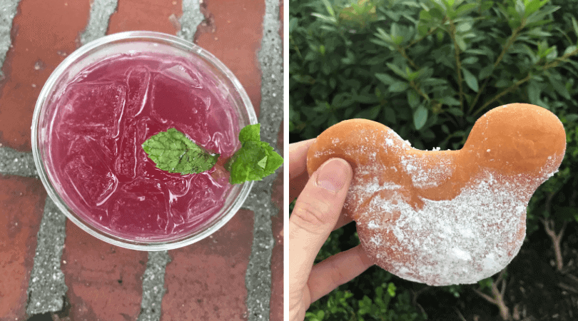 Disneyland mint julep beignet