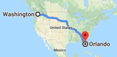 map from wash to fl