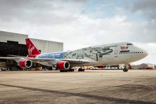 Millennium Falcon themed plane