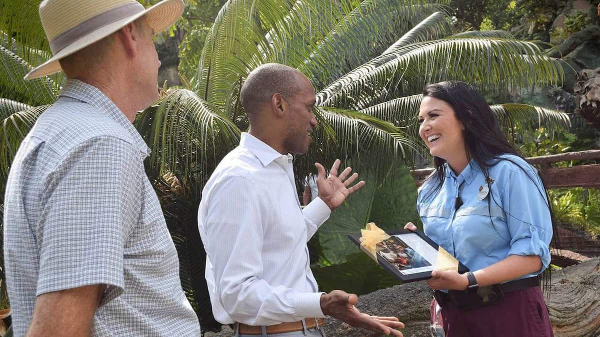 Cast member recognized at animal kingdom