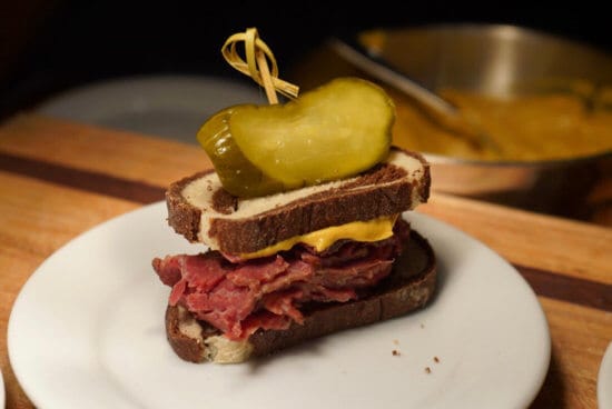 Pastrami on Rye with House-made Pickles and Deli Mustard