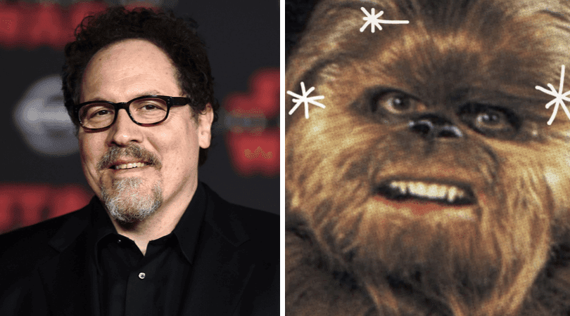 Jon Favreau and Chewbacca
