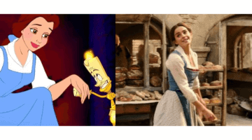 Belle from Belle and The Beast from 1991 and from 2017