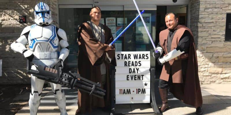 Stormtrooper at public library