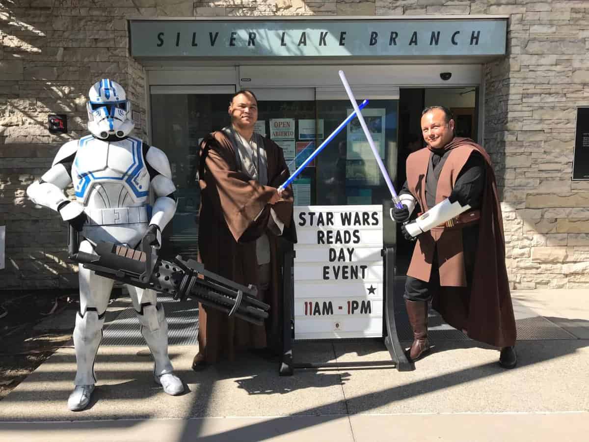 Stormtrooper at public library
