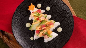 Festival of the Holidays sushi tree