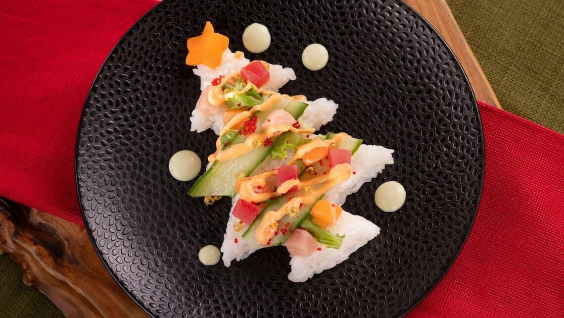 Festival of the Holidays sushi tree