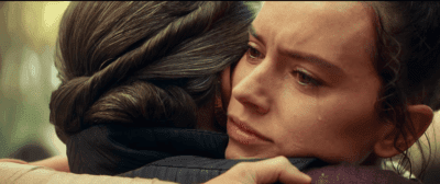 Rey Embracing Leia