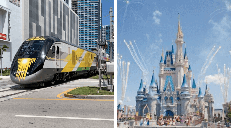 Walt Disney World Brightline train