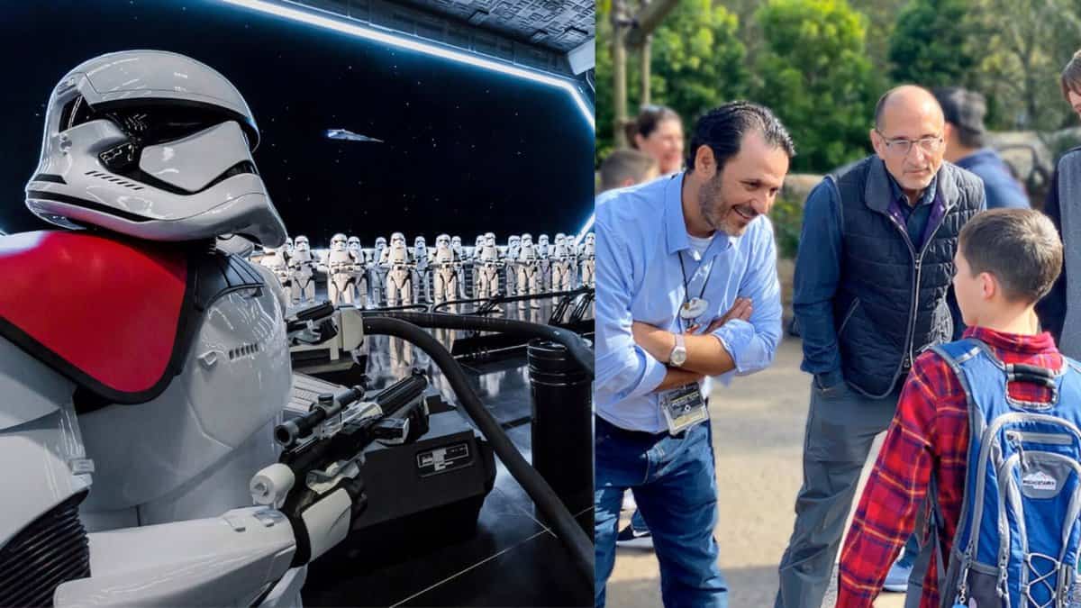 Rise of the Resistance Imagineer meet with guest