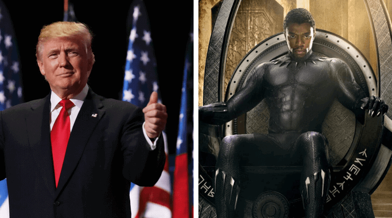 trump and black panther