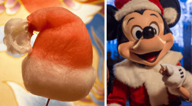epcot santa hat cotton candy