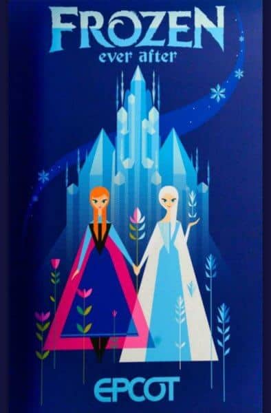 EPCOT Frozen Ever After Text Poster