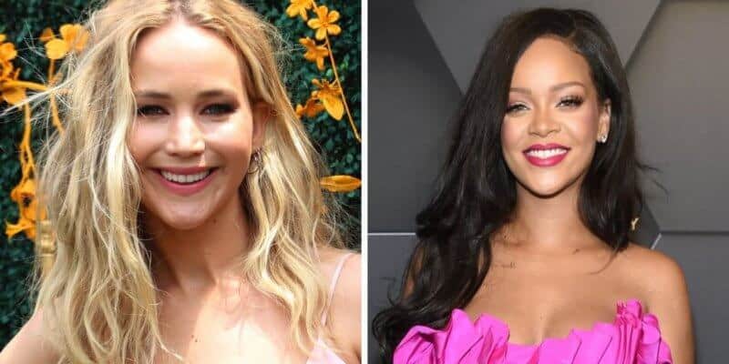 Jennifer Lawrence (Left) Rihanna (Right)