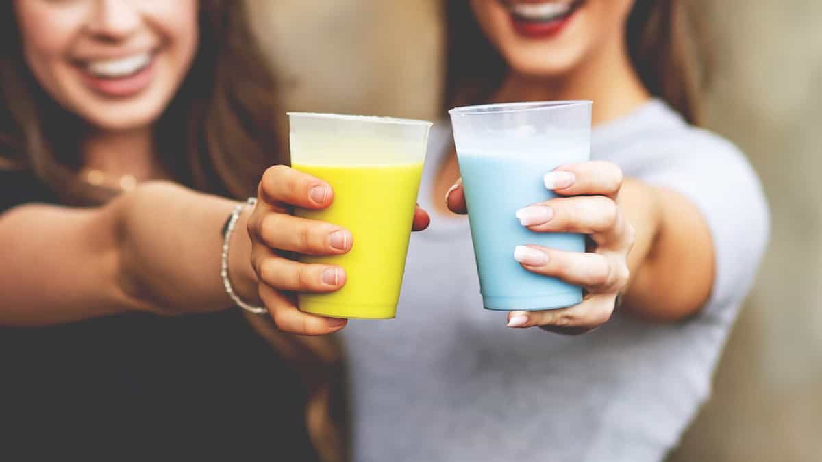 Blue and Green Milk