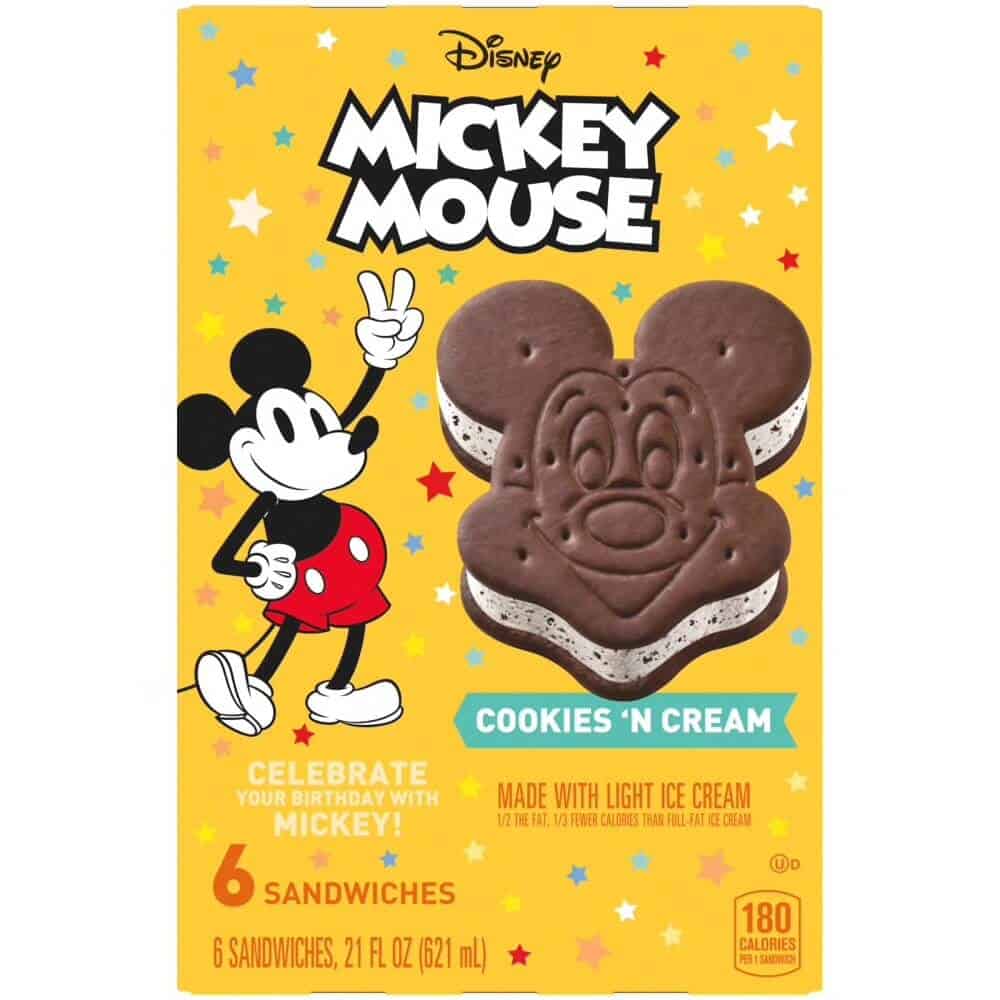 mickey ice cream sandwiches grocery stores
